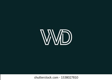 Initial DW WD Letter Logo Design Vector Template. Monogram and Creative Alphabet D W Letters icon Illustration.