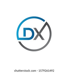 Initial DX Letter Logo With Creative Modern Business Typography Vector Template. Creative Letter DX Logo Vector.