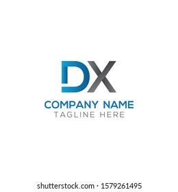 Initial DX Letter Logo With Creative Modern Business Typography Vector Template. Creative Letter DX Logo Vector.