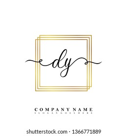 Initial DY handwriting logo