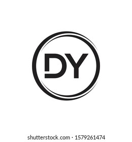 Initial DY Letter Logo With Creative Modern Business Typography Vector Template. Creative Letter DY Logo Vector.