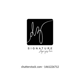 Initial DZ beauty monogram and elegant logo design, handwriting logo of initial signature, wedding, fashion, floral and botanical with creative template.
