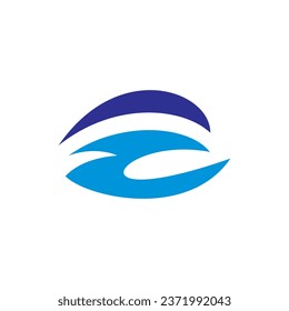 Initial E icon logo vector template illustration.