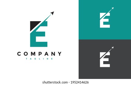 initial E launch fly logo	