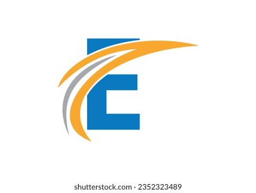 Initial E Letter Alphabet Logo Design In Vector Format. Logotype For Business And Company Identity