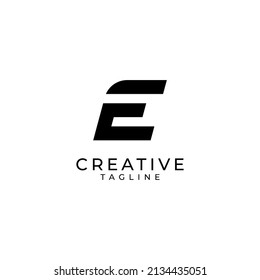 Initial E Letter Logo Design Vector Template. Monogram and Creative Alphabet LettersI llustration