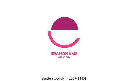 Initial E letter logo. Flat Vector Logo Design Template Element. Initial E letter logo template, vector icon design.