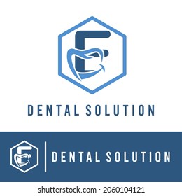 Initial E Letter with Smile for Dental Clinic Business logo Concept. Dentist Orthodontist Health Care Modern Logo Template