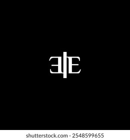 initial e e logo designs
