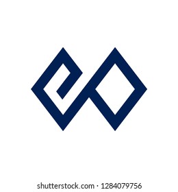 initial E logo EP symbol E