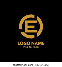 Logotipo E O inicial.eps para vector de diseño de empresa y negocio