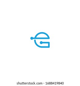Initial E Technologhy Logo Design Inspiration