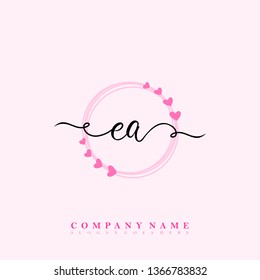 Initial EA handwriting logo