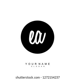 Initial EA handwriting logo vector Initial EA handwriting logo vector