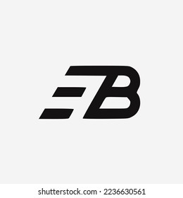 Initial EB monogram logo template design