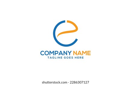 Initial EC or CE Abstract Vector Logo Design Template - EC or CE icon