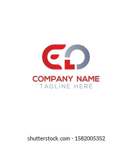 Initial ED Letter Linked Logo. Creative Letter ED Modern Business Logo Vector Template. Initial ED Logo Template Design svg
