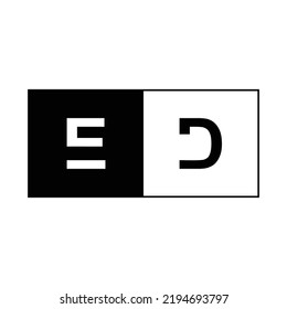 initial ED logo business letter finance signature