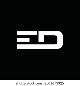 Initial ED Modern Simplicity Icon Business Creative Design Template Logo