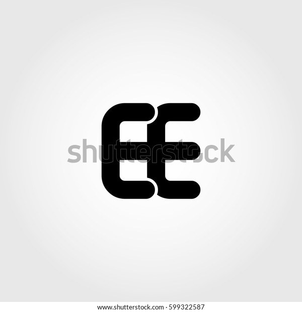 Initial Ee Black Business Logo Stock Vector Royalty Free 599322587