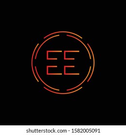 Initial EE Letter Linked Logo. Creative Letter EE Modern Business Logo Vector Template. Initial EE Logo Template Design