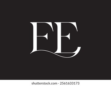 Initial EE Logo Design Vector
