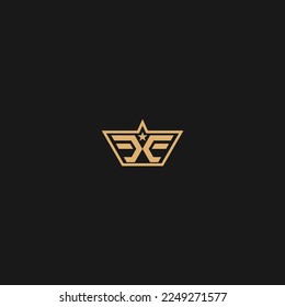 Ursprüngliche EE-Star-Buchstaben Business-Logo-Design-Vektorgrafik mit minimalem und modernem Stil. EE-Logo-Design
