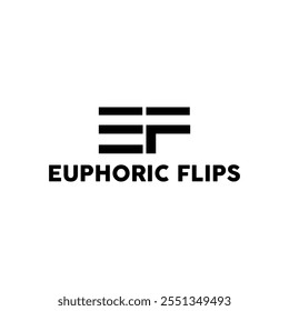 Initial EF Letter Logo Business Vector Template.