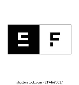 firma de financiación de la carta comercial con el logotipo inicial de EF