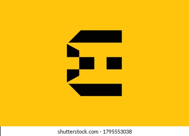 Initial EH HE modern monogram and elegant logo design, Professional Letters Vector Icon Logo on background. Letter EH HE