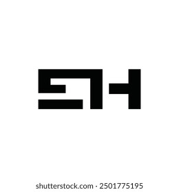 Initial EH Modern Simple Icon Business Technology Creative Design Template Logo