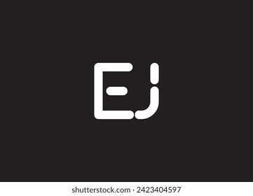 Initial EJ JE modern monogram and elegant logo