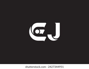 Initial EJ JE modern monogram and elegant logo design,