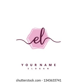 Initial EL handwriting logo