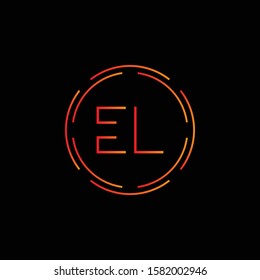 Initial EL Letter Linked Logo. Creative Letter EL Modern Business Logo Vector Template. Initial EL Logo Template Design