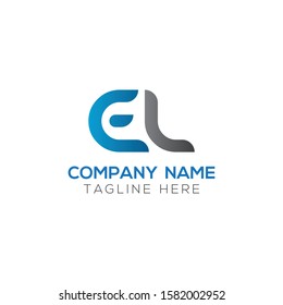 Initial EL Letter Linked Logo. Creative Letter EL Modern Business Logo Vector Template. Initial EL Logo Template Design