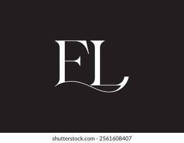 Initial EL Logo Design Vector
