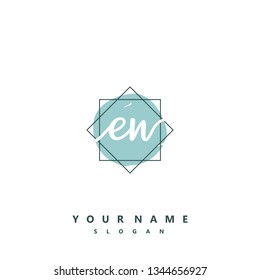 Initial EN handwriting logo