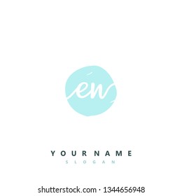 Initial EN handwriting logo