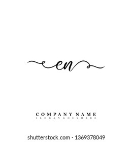 Initial EN handwriting logo