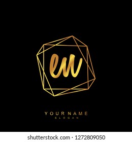 Initial EN handwriting logo vector