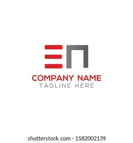 Initial EN Letter Linked Logo. Creative Letter EN Modern Business Logo Vector Template. Initial EN Logo Template Design
