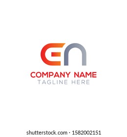 Initial EN Letter Linked Logo. Creative Letter EN Modern Business Logo Vector Template. Initial EN Logo Template Design