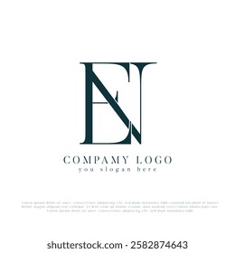  Initial EN Letter Logo Design