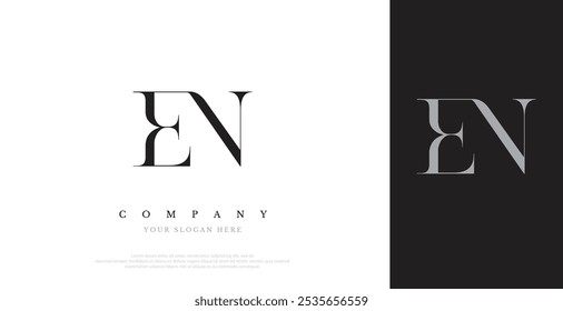 Initial EN Logo Design Vector 