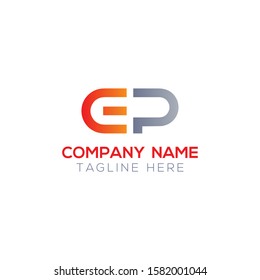 Initial EP Letter Linked Logo. Creative Letter EP Modern Business Logo Vector Template. Initial EP Logo Template Design