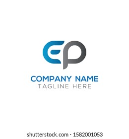 Initial EP Letter Linked Logo. Creative Letter EP Modern Business Logo Vector Template. Initial EP Logo Template Design