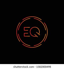 Initial EQ Letter Linked Logo. Creative Letter EQ Modern Business Logo Vector Template. Initial EQ Logo Template Design