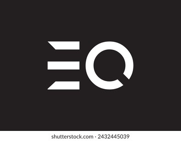 initial EQ letter logo design idea