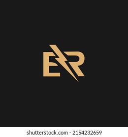 Initial ER Letter Linked Logo. Creative Letter ER Modern Business Logo Vector Template. Initial ER Logo Template Design
